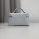 Replica fedele Borsa a mano Dior Trianon Soft Vanity Mini Chain S4613 Blu Imitazione Outlet