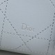 Replica fedele Borsa a mano Dior Trianon Soft Vanity Mini Chain S4613 Blu Imitazione Outlet