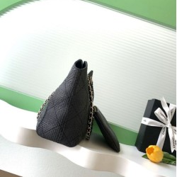 Replica fedele Borsa shopping Chanel 2026 rafia intrecciata AS6090 albicocca Imitazione Outlet