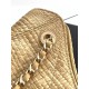 Replica fedele Borsa shopping Chanel 2026 rafia intrecciata AS6090 Nero Imitazione Outlet
