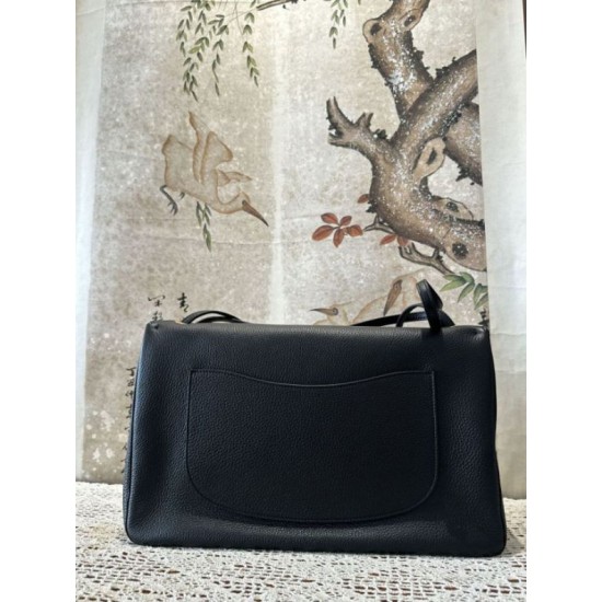 Replica fedele Borsa Chanel Souplissimo Maxi Flap AS6233 Nera Imitazione Outlet
