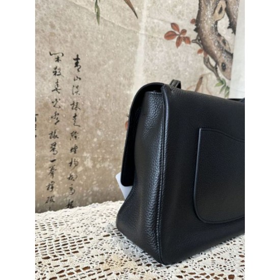 Replica fedele Borsa Chanel Souplissimo Maxi Flap AS6233 Nera Imitazione Outlet