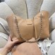 Replica fedele Borsa shopping Chanel piccola/grande AS6095/AS6090 con pochette marrone Imitazione Outlet