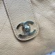 Replica fedele Borsa shopping Chanel piccola/grande AS6095/AS6090 con pochette marrone Imitazione Outlet