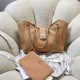 Replica fedele Borsa shopping Chanel piccola/grande AS6095/AS6090 con pochette marrone Imitazione Outlet