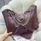 Replica fedele Borsa shopping Chanel piccola/grande AS6095/AS6090 con pochette Borgogna Imitazione Outlet