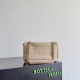Replica fedele Borsa a spalla Bottega Veneta Madison Intrecciato Ecru-Muse Imitazione Outlet
