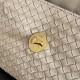 Replica fedele Borsa a spalla Bottega Veneta Madison Intrecciato Ecru-Muse Imitazione Outlet