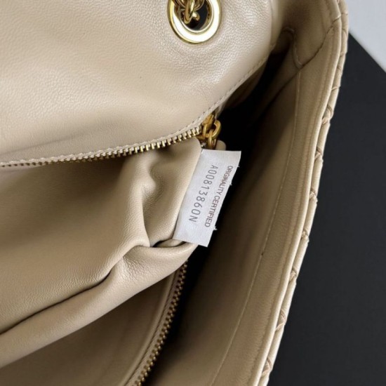 Replica fedele Borsa a spalla Bottega Veneta Madison Intrecciato Ecru-Muse Imitazione Outlet