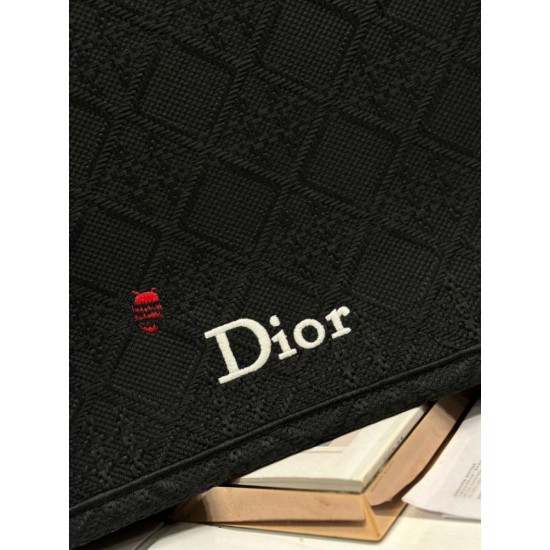 Replica fedele Borsa Dior media Book Tote con tracolla api nero Imitazione Outlet