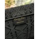 Replica fedele Borsa Dior media Book Tote con tracolla api nero Imitazione Outlet