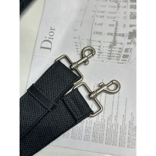 Replica fedele Borsa Dior media Book Tote con tracolla api nero Imitazione Outlet