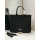 Replica fedele Borsa Dior media Book Tote con tracolla api nero Imitazione Outlet