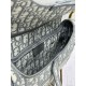 Replica fedele Borsa a tracolla Dior Saddle Oblique ricamata grigia Imitazione Outlet