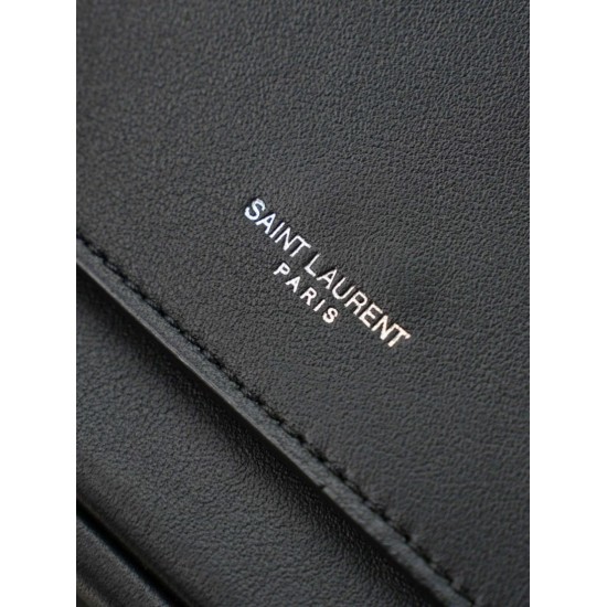 Replica fedele Borsa a tracolla piccola YSL Saint Laurent Niki Besace Nero Imitazione Outlet