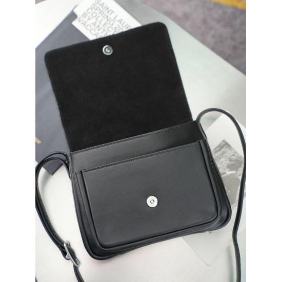 Replica fedele Borsa a tracolla piccola YSL Saint Laurent Niki Besace Nero Imitazione Outlet