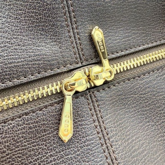 Replica fedele Borsa a tracolla grande Gucci Brera 866938 Caffè Imitazione Outlet