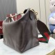 Replica fedele Borsa a tracolla grande Gucci Brera 866938 Caffè Imitazione Outlet
