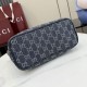 Replica fedele Borsa tote piccola Gucci Tribeca 875236 GG denim blu Imitazione Outlet
