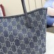 Replica fedele Borsa tote piccola Gucci Tribeca 875236 GG denim blu Imitazione Outlet