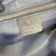 Replica fedele Borsa Gucci Melrose Boston media denim GG blu scuro Imitazione Outlet