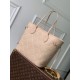 Replica fedele Borsa tote Louis Vuitton M29486 Neverfull MM ricamata marrone Imitazione Outlet
