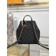 Replica fedele Zaino LV modello M47072 con chip MB163c premium Nero Imitazione Outlet