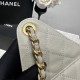 Replica Perfetta Borsa a secchiello Chanel AS5293 Hobo con coulisse Bianco-verde Imitazione Outlet