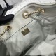 Replica Perfetta Borsa a secchiello Chanel AS5293 Hobo con coulisse Bianco-verde Imitazione Outlet