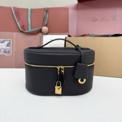 Replica Perfetta Borse Trousse extra Loro Piana 8262 nero Imitazione Outlet
