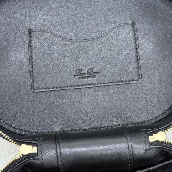 Replica Perfetta Borse Trousse extra Loro Piana 8262 nero Imitazione Outlet