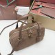Replica Perfetta Borsa a tracolla piccola Loro Piana scamosciata marrone lama Imitazione Outlet