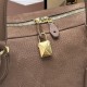 Replica Perfetta Borsa a tracolla piccola Loro Piana scamosciata marrone lama Imitazione Outlet