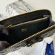 Replica Perfetta Portafoglio con cerniera Dior Lady Dior Voyageur nero Imitazione Outlet