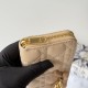 Replica Perfetta Portafoglio con cerniera Dior Lady Dior Voyageur albicocca Imitazione Outlet
