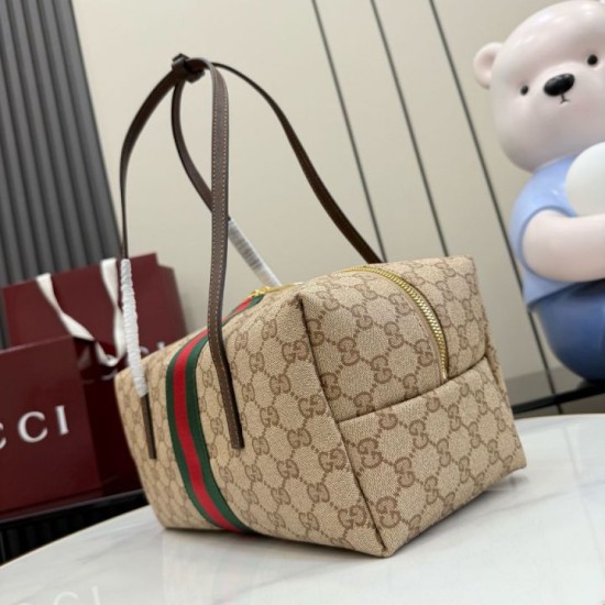 Replica Perfetta Borsa Gucci Melrose Medium Boston 875228 marrone Imitazione Outlet