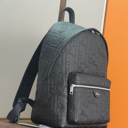 Replica Perfetta Zaino Dior Rider con cerniera Oblique Nero Imitazione Outlet
