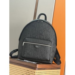 Replica Perfetta Zaino Dior Rider con cerniera Oblique Nero Imitazione Outlet