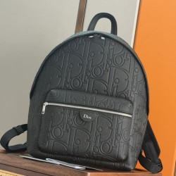 Replica Perfetta Zaino Dior Rider con cerniera Oblique Nero Imitazione Outlet