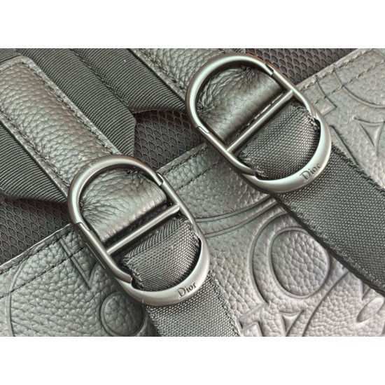 Replica Perfetta Zaino Dior Rider con cerniera Oblique Nero Imitazione Outlet
