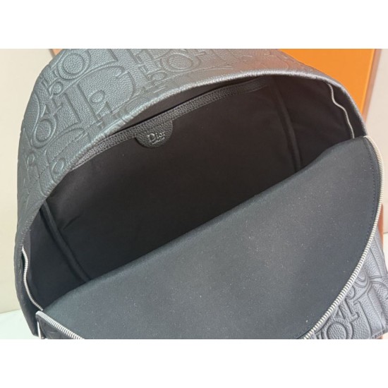 Replica Perfetta Zaino Dior Rider con cerniera Oblique Nero Imitazione Outlet