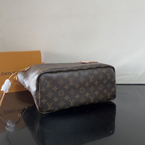 Replica Perfetta Borsa Louis Vuitton Neverfull Inside Out M28376 marrone Imitazione Outlet
