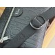 Replica Perfetta Borsa a tracolla Dior Rider con cerniera Nero Imitazione Outlet