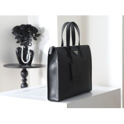 Replica Perfetta Borsa tote Prada Saffiano 2VG039 nera Imitazione Outlet