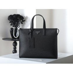 Replica Perfetta Borsa tote Prada Saffiano 2VG039 nera Imitazione Outlet
