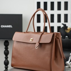 Replica Perfetta Borsa tote Chanel AS6289 Jennie marrone Imitazione Outlet