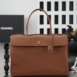 Replica Perfetta Borsa tote Chanel AS6289 Jennie marrone Imitazione Outlet