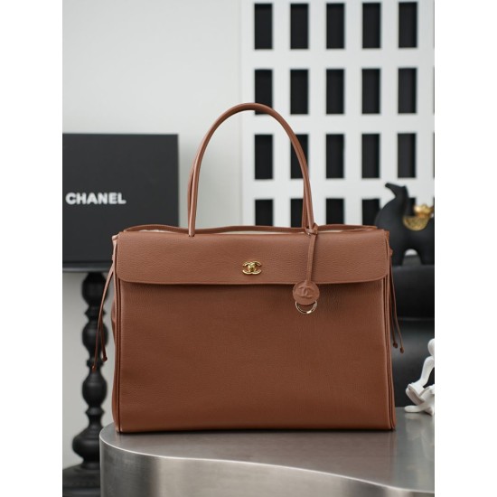 Replica Perfetta Borsa tote Chanel AS6289 Jennie marrone Imitazione Outlet