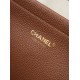 Replica Perfetta Borsa tote Chanel AS6289 Jennie marrone Imitazione Outlet