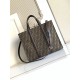 Replica Perfetta Borsa shopper Tote Fendi FF jacquard marrone Imitazione Outlet